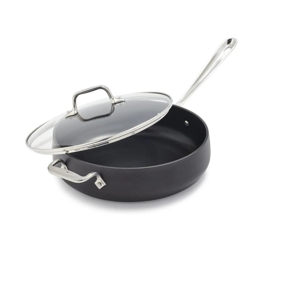 All-clad HA1 Hard Anodized Nonstick Cookware 4Qt Saute Pan with Lid